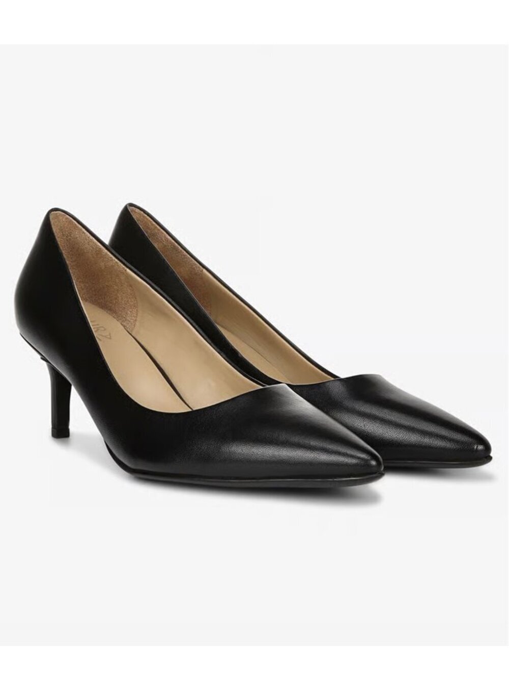 New Naturalizer Everly Black Leather Pump Shoes Size 9.5 N